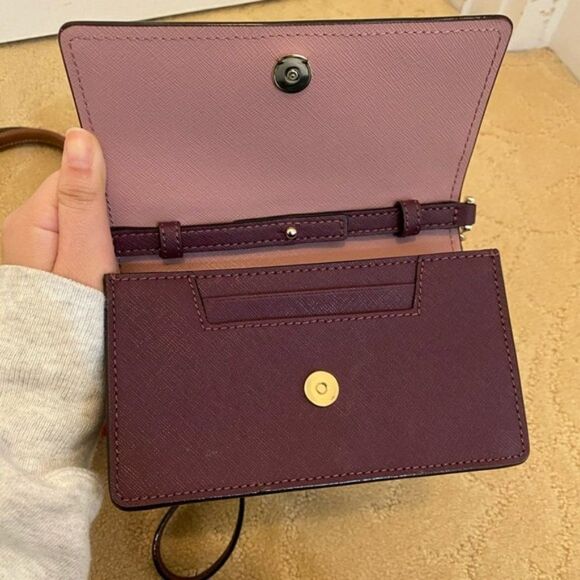 Kate spade new york, the Spencer Flap Chain Wallet Crossbody Bag NWT - Picture 3 of 5